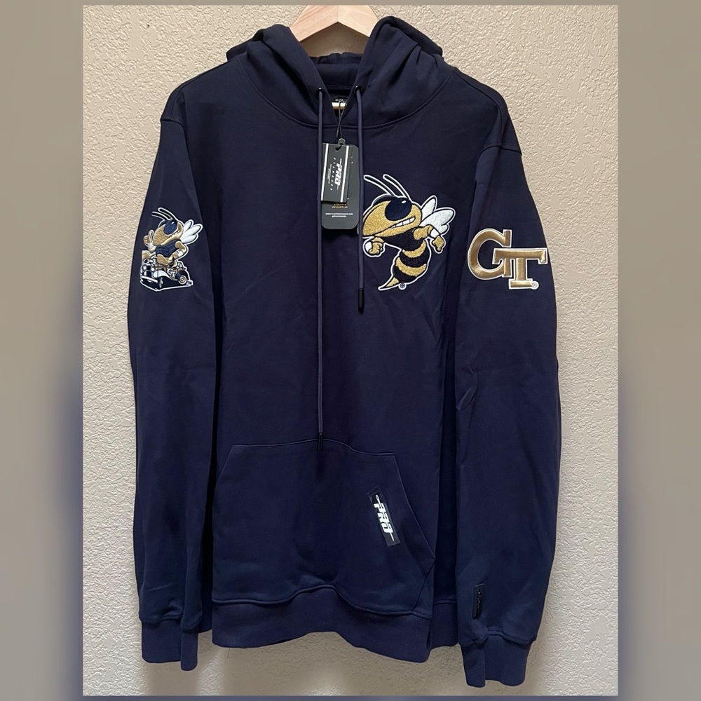 Men's Pro Standard Navy Georgia Tech Yellow Jackets  Pullover Hoodie Size XL